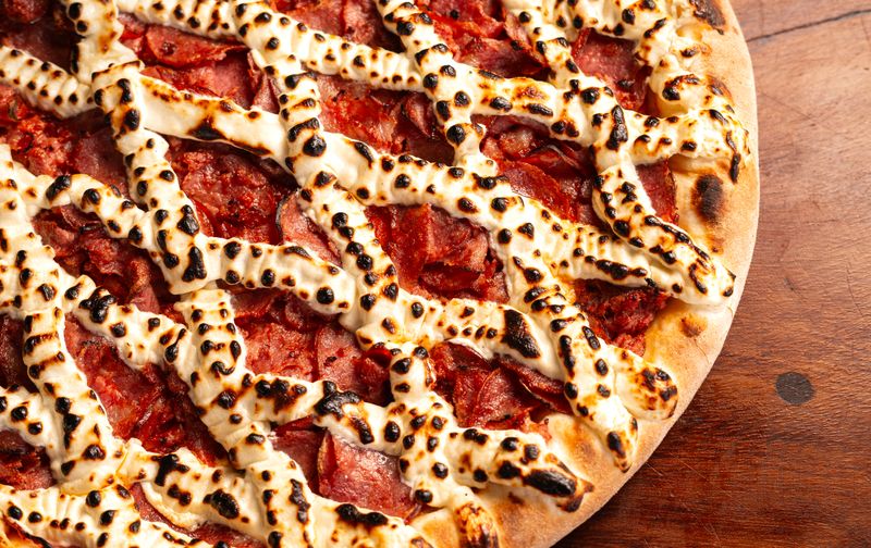Anthonys coal fired BBQ chicken pizza