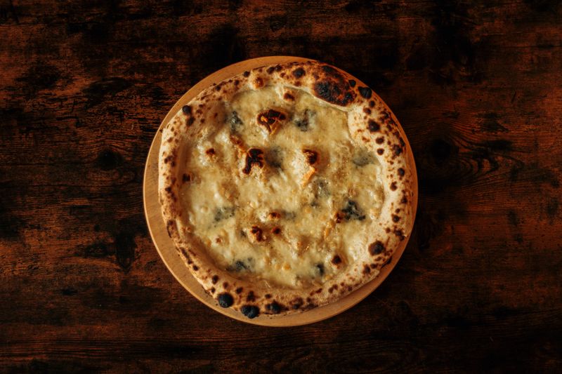 Anthonys coal fired four cheese pizza